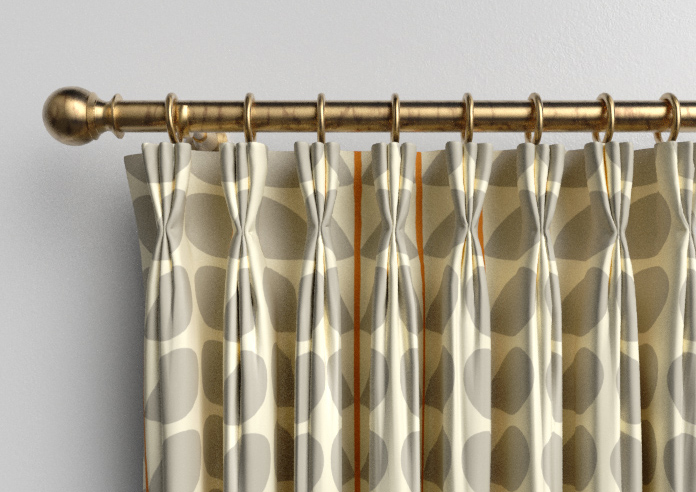 Orla Kiely Two Colour Stem, Warm Grey - Made to Measure Curtains - Image 11